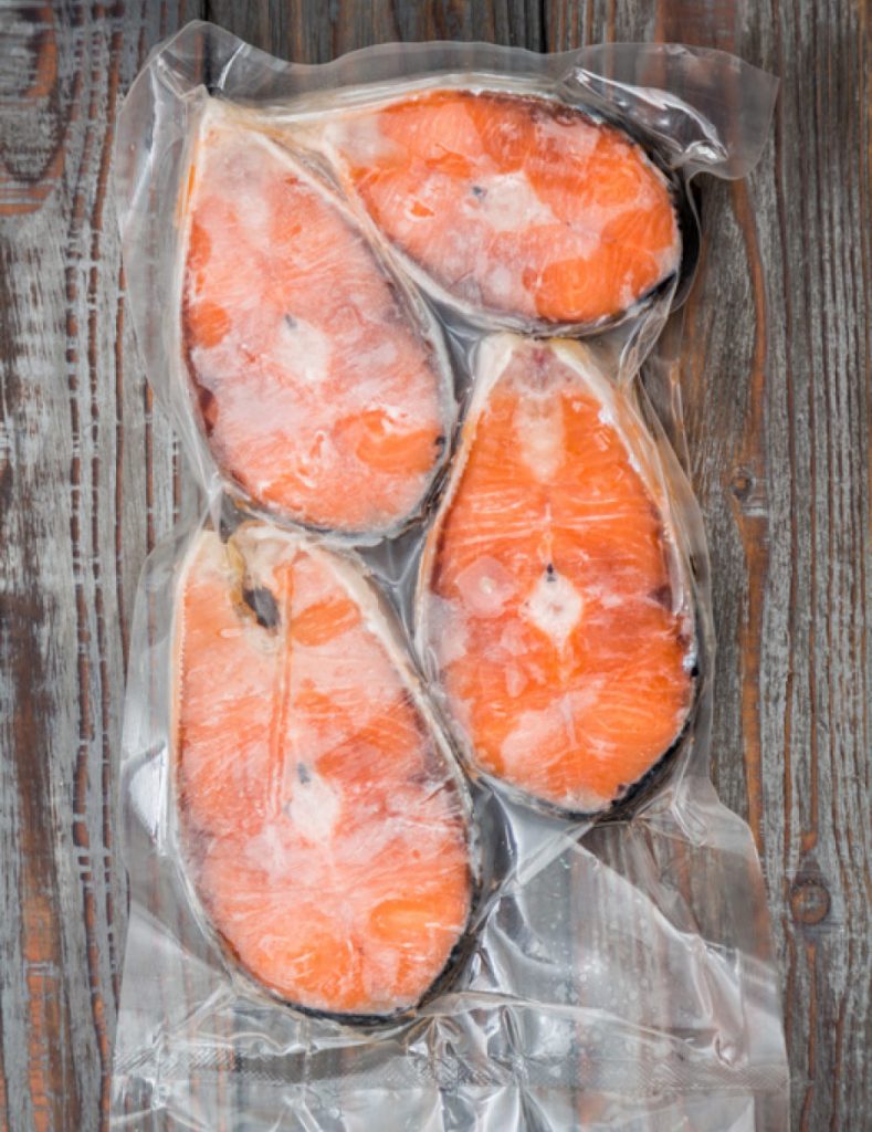 Filetti di salmone surgelati